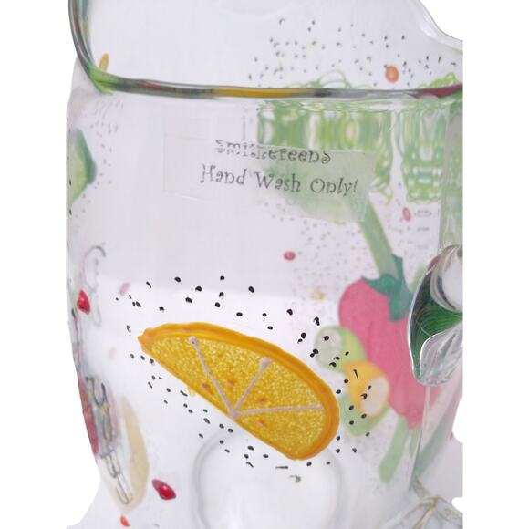 Smithereens Bloody Mary Hand Painted Pitcher and Wine Glass - Picture 4 of 4